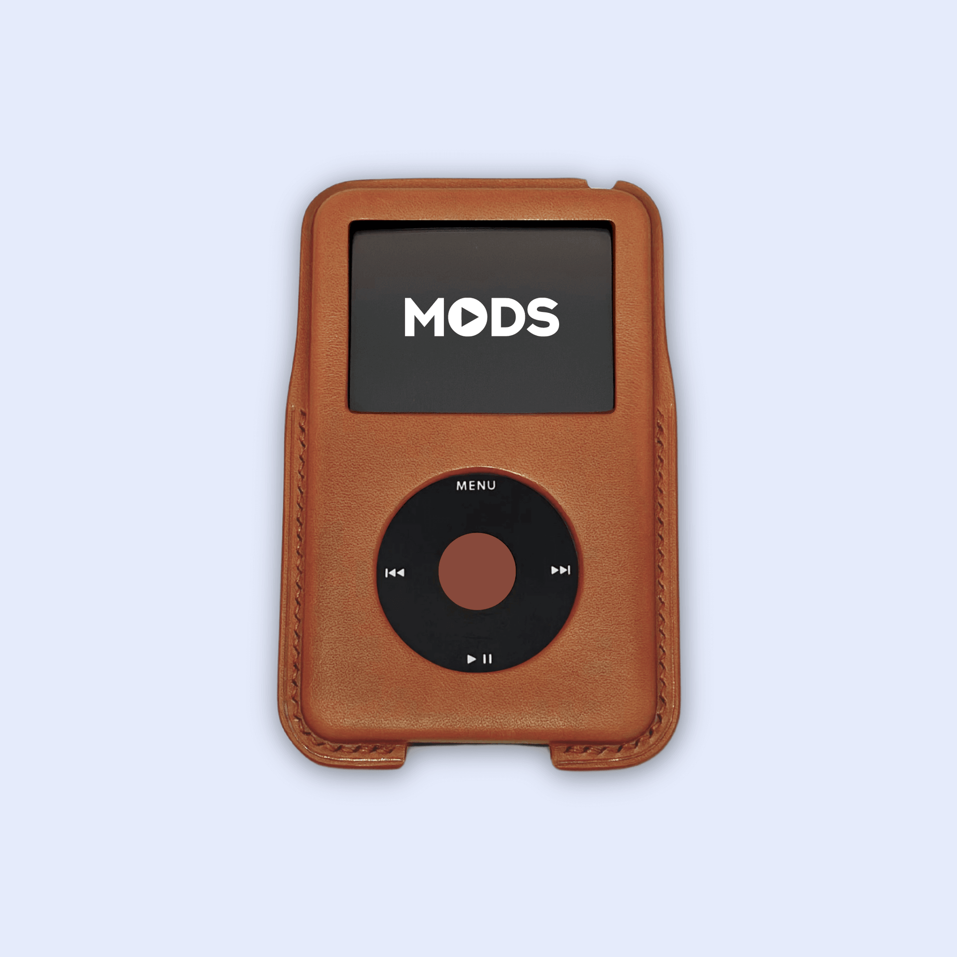 iPod Classic Italian leather case in brown.