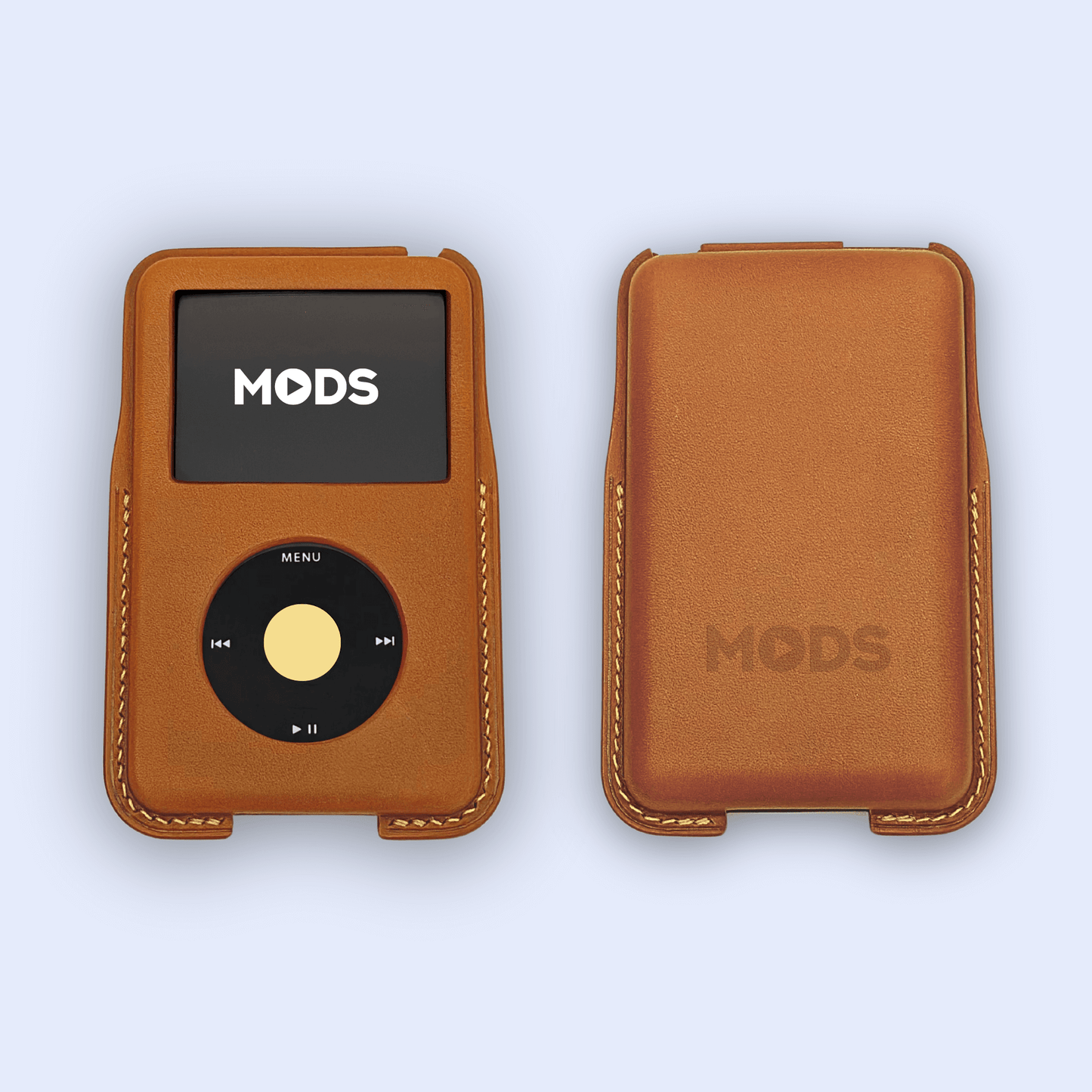 iPod Classic Italian leather case in brown.