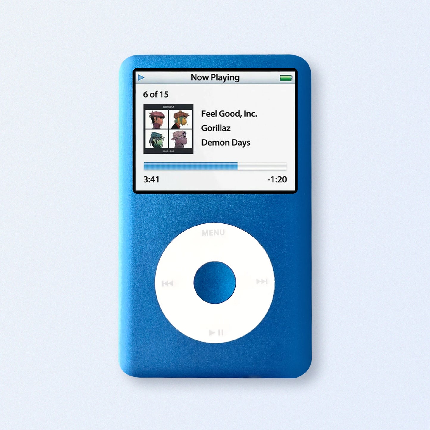 Blue iPod Classic 7th Gen upgraded SDXC Personalised Media Player