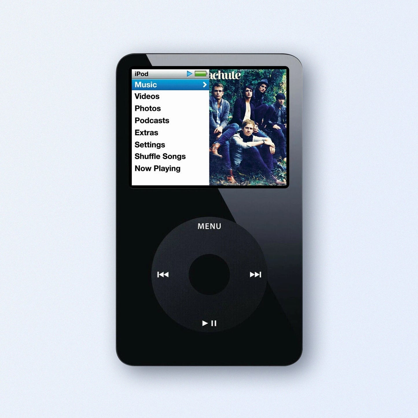 Black Apple iPod Classic 5th Generation upgraded with SDXC Card