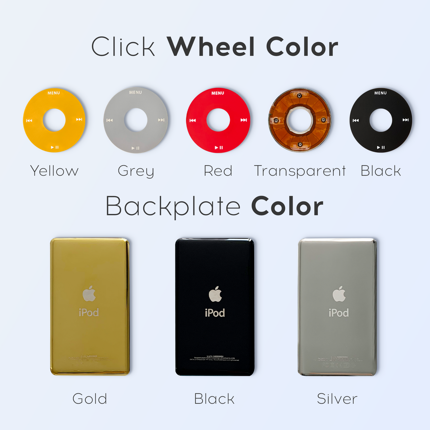Red Apple iPod Classic Black 5th Generation upgraded with SDXC Card