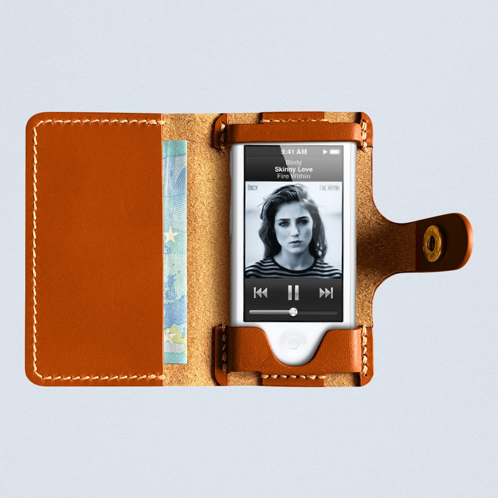 Handcrafted Leather Case for iPod Nano 7