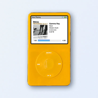 Bluetooth iPod Classic Yellow 5th Generation upgraded with SDXC Bluetooth iPod Classic Yellow 5th Generation upgraded with SDXC