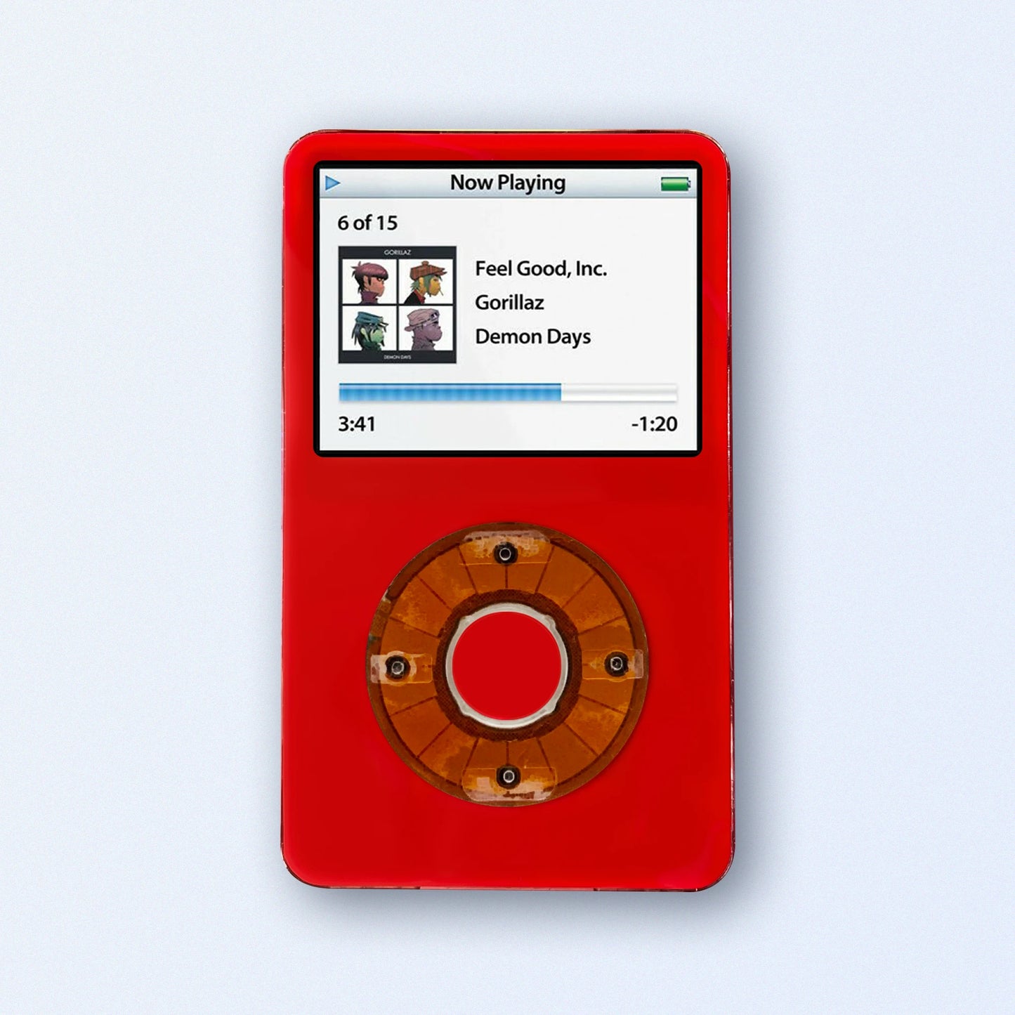 Bluetooth iPod Classic Red 5th Generation upgraded with SDXC Card