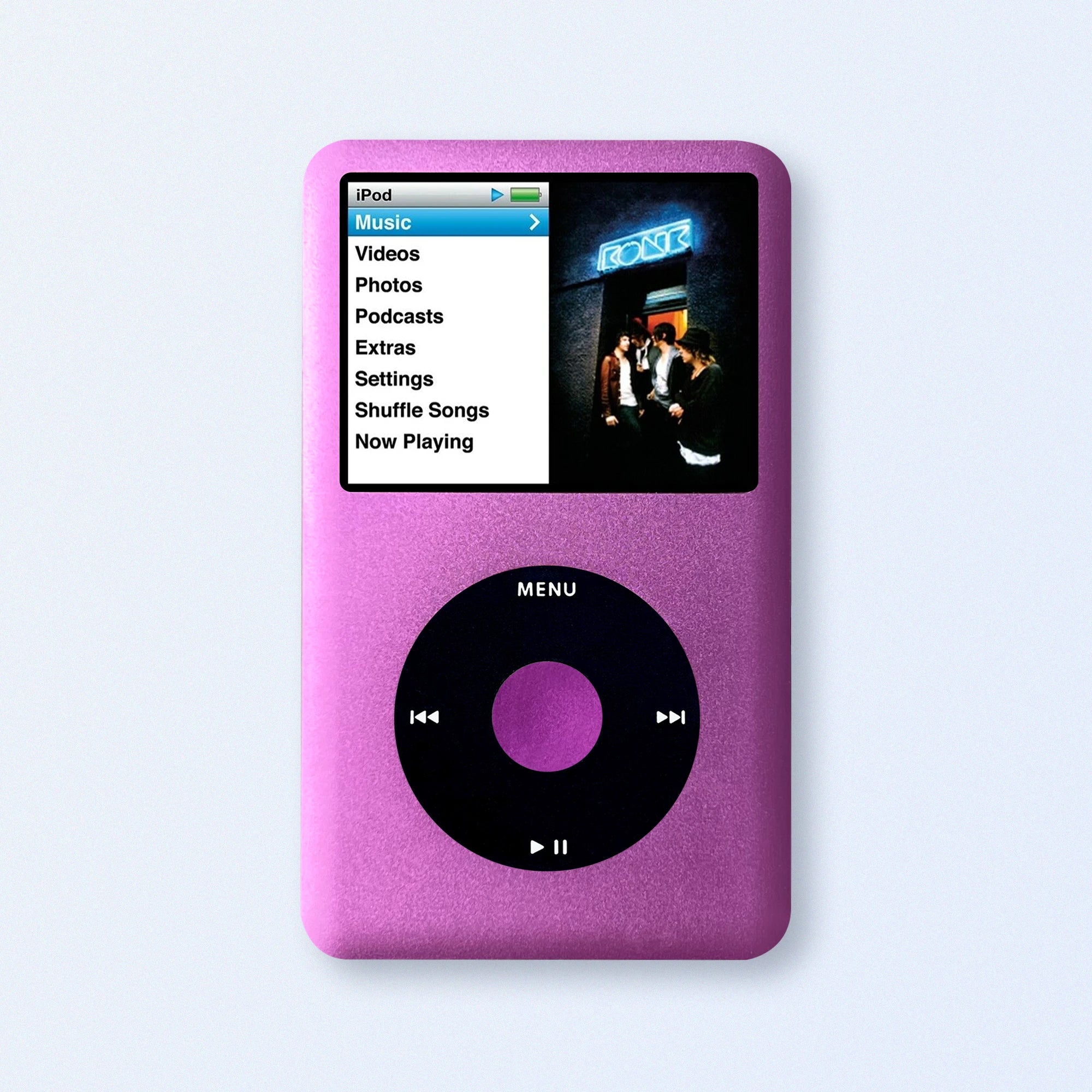 Bluetooth modded iPod Classic 7th Gen Purple upgraded SDXC Personalise
