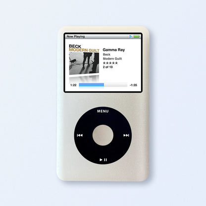 Bluetooth modded iPod Classic 7th Gen Silver upgraded SDXC Personalised Media Player