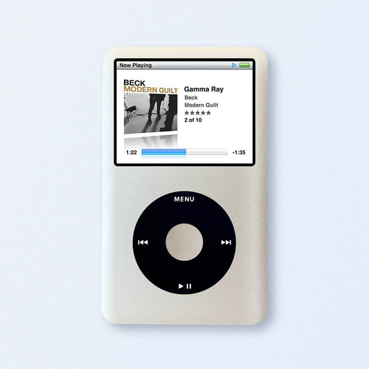 Bluetooth modded iPod Classic 7th Gen Silver upgraded SDXC Personalised Media Player