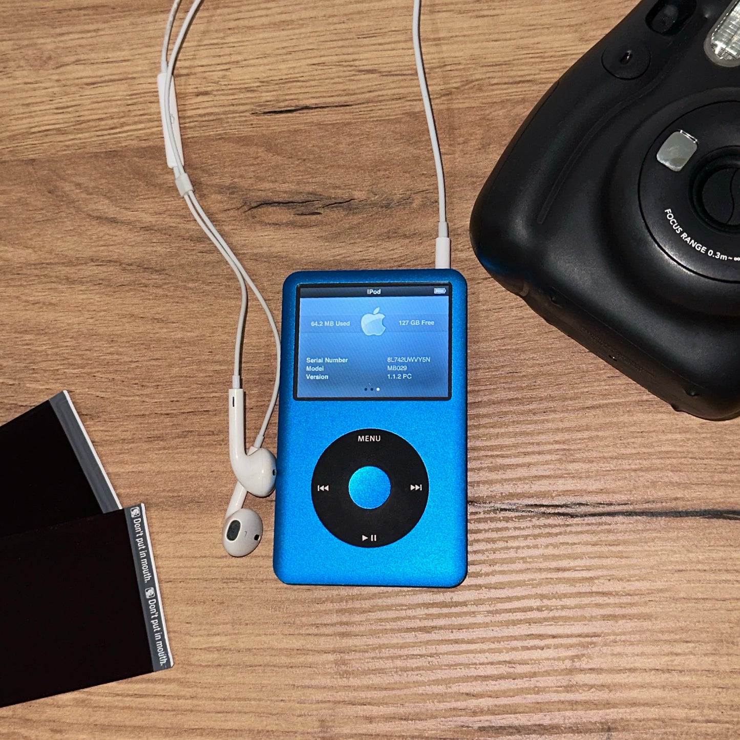 Bluetooth modded iPod Classic 7th Gen Blue upgraded SDXC Personalised Media Player
