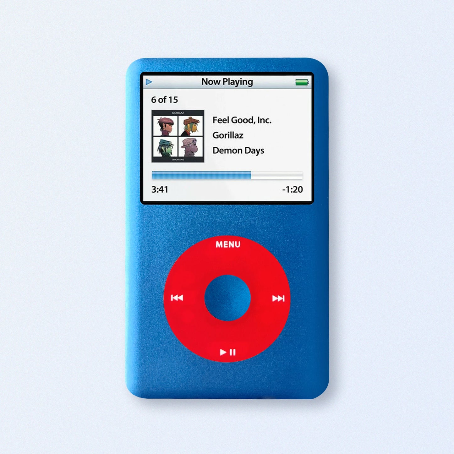 Blue iPod Classic 7th Gen upgraded SDXC Personalised Media Player