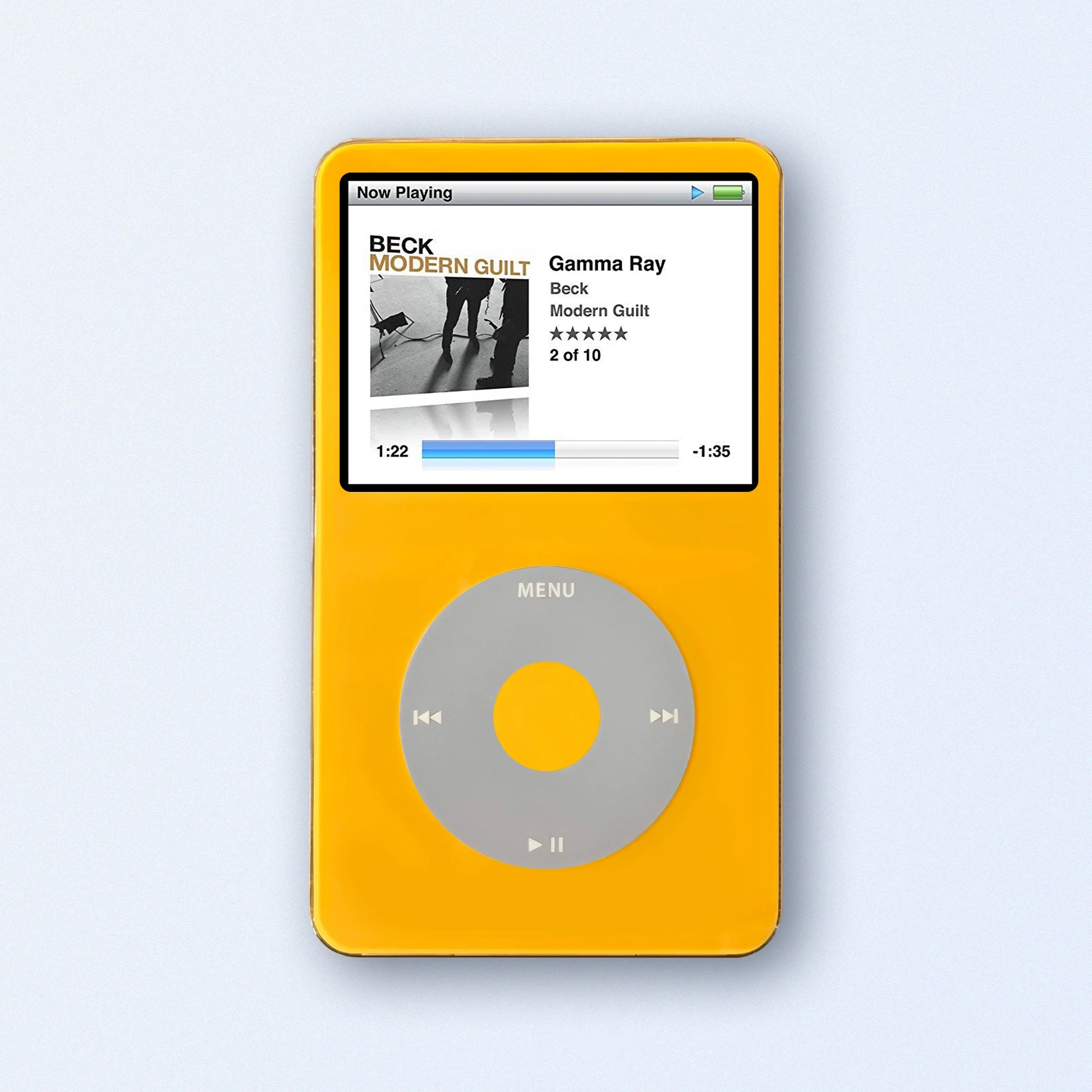 Yellow Apple iPod Classic Black 5th Generation upgraded with Yellow Apple iPod Classic Black 5th Generation upgraded with
