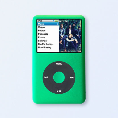 Green iPod Classic 7th Gen upgraded SDXC Personalised Media Player